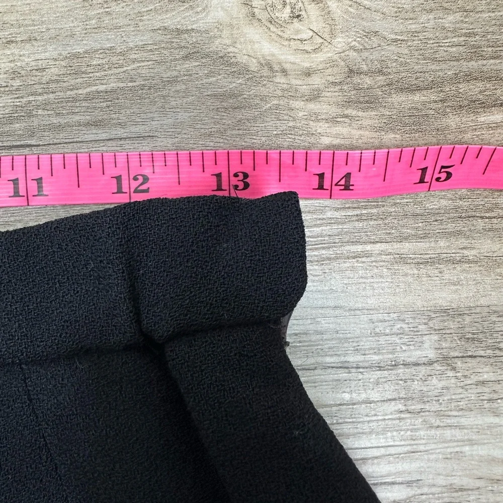 Pendleton Black Long Lined Midi 100% Virgin Wool Pencil Skirt 8